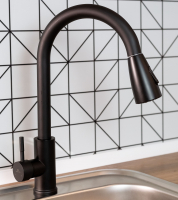 Смеситель д/кухни шар. с вытяжной 2-х реж.аэратор, черный, нерж.сталь Источник GOTA ROCIO Смеситель д/кухни шар. с вытяжной 2-х реж.аэратор, черный, нерж.сталь Источник GOTA ROCIO