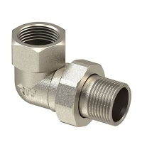 Соединитель американка угловая 1/2 г/ш лат никель RTP 