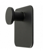 Крючок одинарный метал/черный на липучке B6445P-1