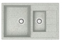 Мойка Модель 210/Q10 (светл.сер) матовая 755х500х218 с сифоном(391-11) GOTA ROCIO
