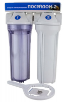 Фильтр магистральный 3/4 SL10" двойной прозрачный/не прозрачный Посейдон-2-ПН 1/3