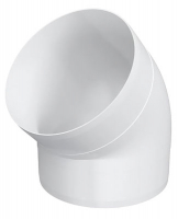 Колено круглое пластик. на угол 45 D100 Виенто В10ККП-45 1/40/100 ККП