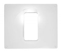 Площадка торцевая пластик. 205*240 фланец 60*120 вертикальная 612ПВ д/пластик.воздуховодов