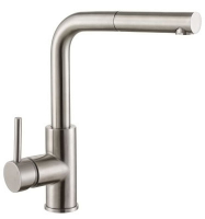 Смеситель  Lomond д/кухни шар. с выдвижной лейкой 11336 нержав.сталь Golden Fox