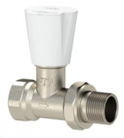 Вентиль д/радиатора ручной регулировки 1/2 прямой никель РТП Вентиль д/радиатора ручной регулировки 1/2 прямой никель РТП