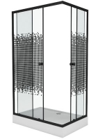 Душ.уг.1200*800*1950 низ.акр.поддон,ст.мозаика NG-012-14Q BLACK Душ.уг.1200*800*1950 низ.акр.поддон,ст.мозаика NG-012-14Q BLACK