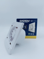 Корпус вентилятора SYSTEM+ Ø100, датчик влажности, шарикоподшипник, КВС 100СН