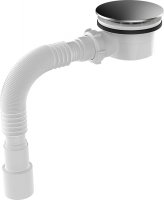 Сифон д/душ.поддона хром 1 1/2 под d90мм, гт40х40/50, h60мм Aquant V525-30-MR 1/30