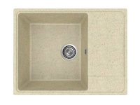 Мойка Модель GR 650-002 (слоновая кость) матовая SOFT-TOUCH 650*495*180 с сифоном GOTA ROCIO