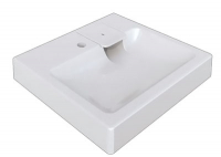 Умывальник на стир.машину Стайл (сигн.бел) с кроншт. и сифоном V50D1 Gota Rocio 595*490*75