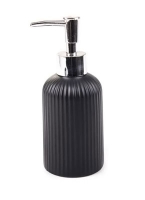 Дозатор д/жидкого мыла керамика Плиссе черный матовый CE1610QA-LD Дозатор д/жидкого мыла керамика Плиссе черный матовый CE1610QA-LD