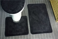 Набор ковриков д/ванной 3 предмета Zalel 55*85 Black
