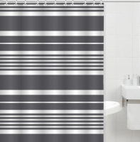 Штора д/ванной комнаты с кольцами GOTA ROCIO® Geometry Stripe 180*180 1/25 Штора д/ванной комнаты с кольцами GOTA ROCIO® Geometry Stripe 180*180 1/25