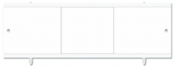 Экран д/ванны "Монолит М" белый 1,48 пластик.профиль 3 дверки