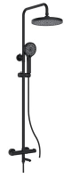 Душевая система 3-х функц. с термостатом со смесителем с кортким изливом (компл.с шлангом и душ. лейкой) цвет черный 657349 GOTA ROCIO 1/1 Душевая система 3-х функц. с термостатом со смесителем с кортким изливом (компл.с шлангом и душ. лейкой) цвет черный 657349 GOTA ROCIO 1/1