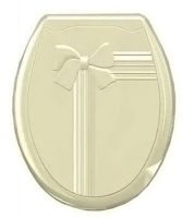 Сиденье д/унитаза жёсткое Бантик крем 1/10