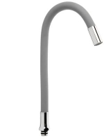 Излив д/кухни гибкий силикон. серый 49,5см G9689L GOTA ROCIO® европодвес 1/20