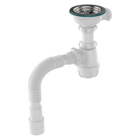 Сифон 3 1/2*40 с гофрой 40*40/50 Aquant B0144 1/20