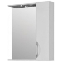 Шкаф зеркальный Джика 600 прав белый GOTA ROCIO