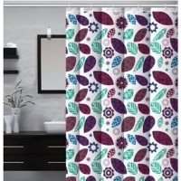 Шторка д/ванной 180*180см с кольцами абстракция ZALEL 4197L