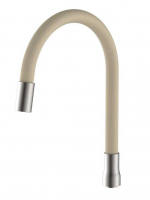 Излив д/кухни гибкий силикон. САТИН.гайка бежевый 49,5см G9694S GOTA ROCIO® 1/50 европодвес