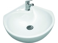 Умывальник угловой Радуга белый кат. "С" (с отверст. под смеситель) 35см. (Ст.Оскол)