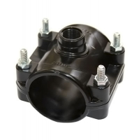 Седелка ПЭ с внут. труб. резьбой 50-1" 4 болта (обж) ТПК-АКВА 1/35