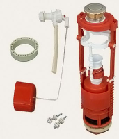 Арматура д/бачка 2-х кноп. хром бок/подв, мембранный клапан РБМ АС-10,1М Тула 1/20 Арматура д/бачка 2-х кноп. хром бок/подв, мембранный клапан РБМ АС-10,1М Тула 1/20