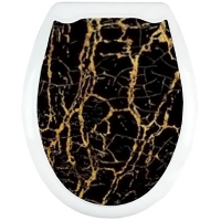 Сиденье д/унитаза жёсткое Океан черный мрамор 1/10