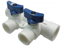 Коллектор с шар.краном 25*20/2 ППР RTP 1/25