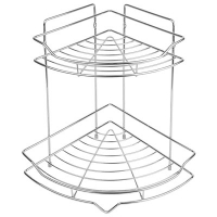 Полка металл. угловая 2-х ярусная АЕ-435 хром Sakura