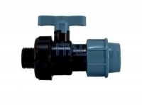 Кран шаров. для ПНД труб компрес. наруж.рез. 25*3/4 ITAL/SPEKTR