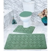 Набор ковриков д/ванной 3 предмета Zalel 60*100 D.Green