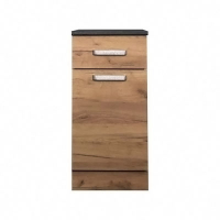 Стол разделочный 400 (1 ящик) "Муви" дуб крафт золотой столешница Дуб обожженный