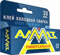 Клей холодная сварка универсальный 20гр. "Алмаз" 1/48