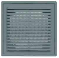 Решетка вентиляционная вытяжная с рамкой 150*150 АБС-пластик 1515ВР графит