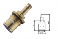 Кран букса 1/2 кер. под квадрат 2 резьбы 7*7мм G9516 GOTA ROCIO® 1/500 (51-6) (компл 2шт) цена за 1шт. европодвес