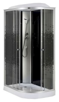 Душ.кабина 1200*800*2150 низ.акр.поддон,мозайка стекло NG-4512-08L BLACK