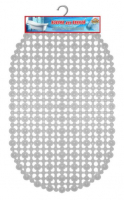 Коврик д/ванной на присосках 70*40см "Шарики" BR-7040 прозрачный