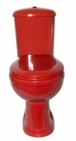 Унитаз-компакт Дора красный гор.выпуск, с сиденьем, арматурой Стандарт (кат.1) моно (г.Ст.Оскол)