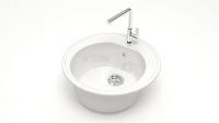 Мойка Черая (белый) глянец 510х510х191 GOTA ROCIO