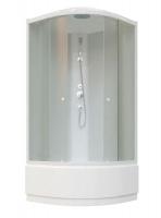 Душ.кабина 90*90*215 высокий поддон, перед.мат.стекло/задн.белый EВ921 PARLY ( 3 части) Душ.кабина 90*90*215 высокий поддон, перед.мат.стекло/задн.белый EВ921 PARLY ( 3 части)