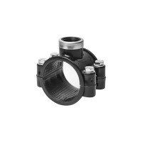 Седелка ПЭ с внут. труб. резьбой 110-1 1/4" 4 болта Poelsan (обж.) усиленная