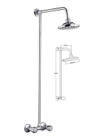 Душевая система со смесителем с 2-мя мах. без излива с лейкой тропической G635266 GOTA ROCIO®