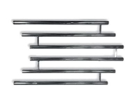 Полотенцесушитель Фокстрот-С-2 600*700 1" GR с полками (телескоп.б/кольца)