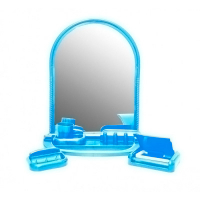 Набор д/ванной с зеркалом 6пр. "Елена МХ" 106 голубой 1/6