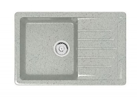 Мойка Энди Z16Q10 (светл.сер.) глянец 740x490x210 с сифоном GOTA ROCIO