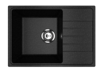 Мойка Модель GR 600-004 (черный оникс) матовая SOFT-TOUCH 600*420*170 с сифоном GOTA ROCIO