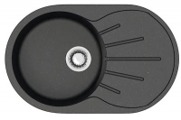 Мойка Модель 110/Q4 (черн.) матовая 730x450x210 с сифоном GOTA ROCIO