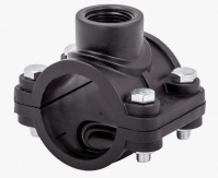 Седелка ПЭ с внут. труб. резьбой 50-1 4болтаРосТурПласт